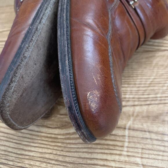 The Florsheim Shoe Men's Loafers Size 10.5 B Brown Leather Slip On Shoes - Picture 8 of 12